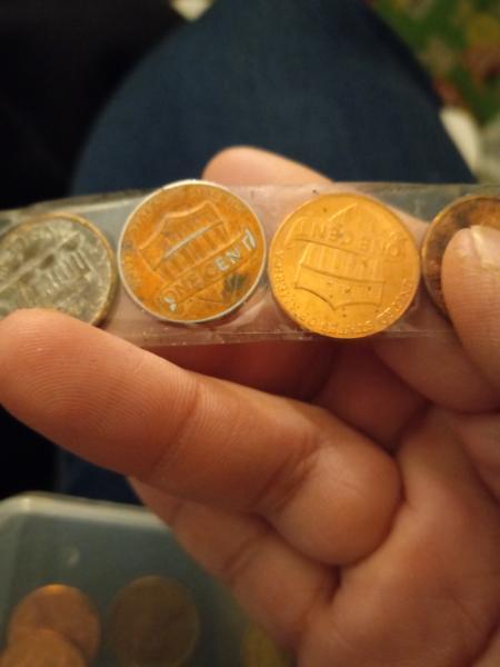 2016 silver penny plated with copper