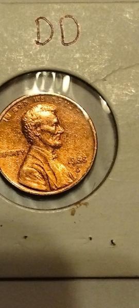 1988 Lincoln pennyDD error on obverse and reverse…