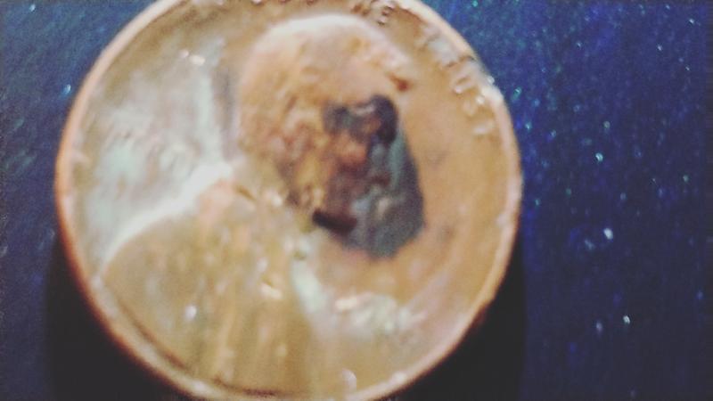 1986 no mint mark Lincoln penny multiple errors