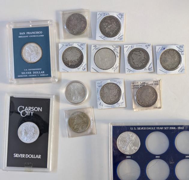 Morgan silver dollars, 1881-1921 Liberty silver dollars, 1922,&hellip;