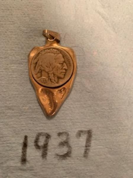 1937 nickel with an indian head