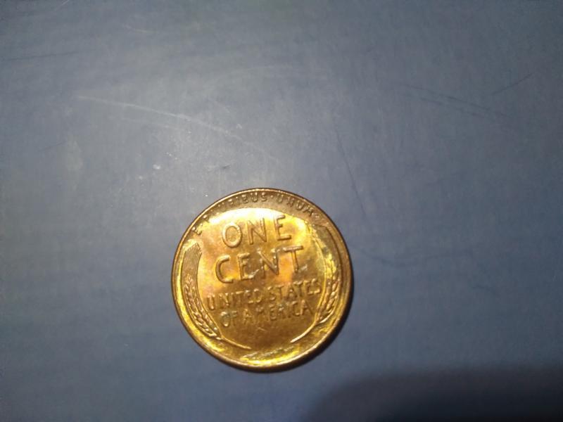 1958 wheat penny weird back