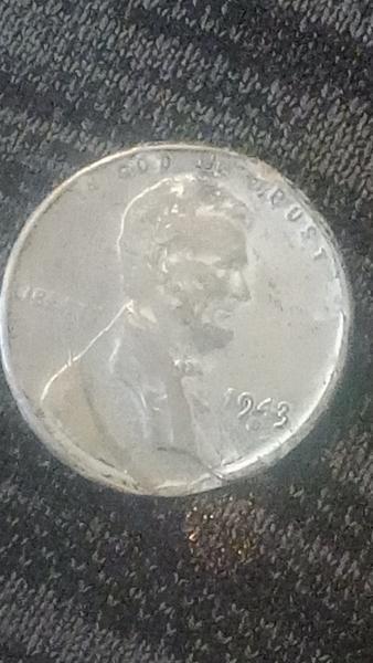 1943 silver penny error coin double stamped!