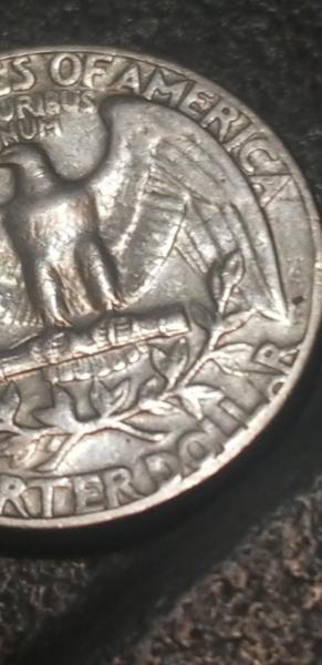 The letters on the word dollar are on the rim&hellip;