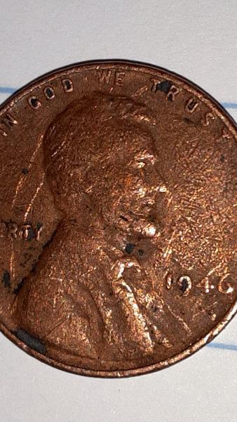 This is a 1946 wheat penny error coin…