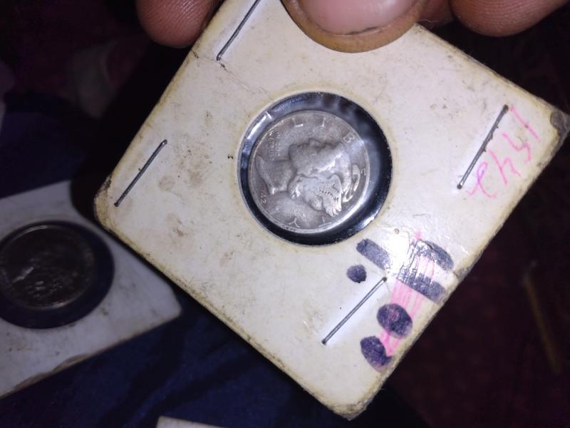 1942 Double die Mercury dime