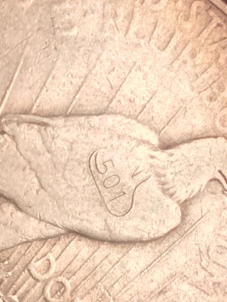 I have a peace dollar with an odd&hellip;