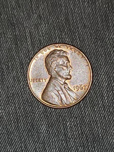 1967 penny with lettering touching rim as well&hellip;