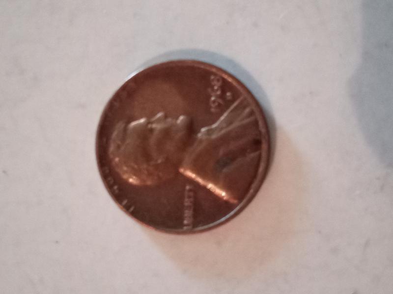1968 d mint Lincoln penny with double die and in&hellip;