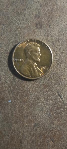 Lincoln penny 1967 double die