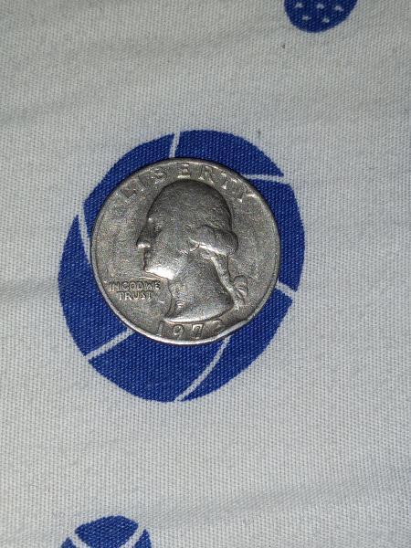 1973 error dented by the "3" in 1973