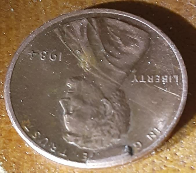 1984 error penny extra metal