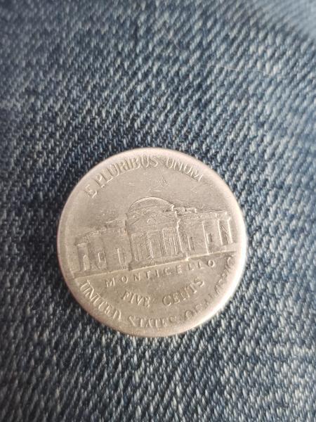 2000 d Jefferson nickel with error