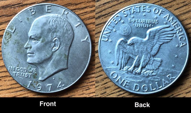 US Dollar coin. 1974. IKE