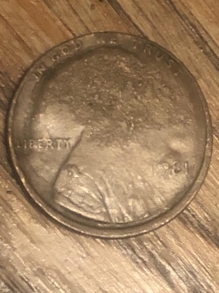 1981 penny multiple errors looks like a dime