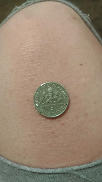 2015 D Dime. On the front side where…