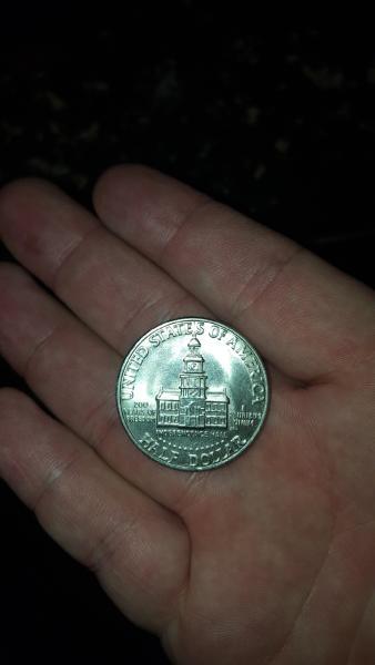 1776-1976 Kennedy half dollar. Was told to have it looked&hellip;