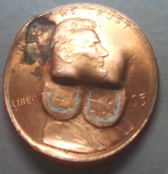 1995 penny I found in my change looks…