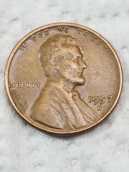 1957 D wheat penny, 200 P sacagawea dollar,…