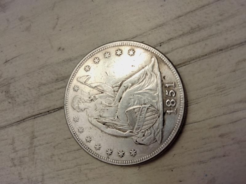 1851 Seated Liberty silver one dollar. Wondering if it's genuine&hellip;