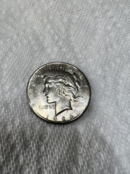 1926 Peace silver dollar with mint errors on…