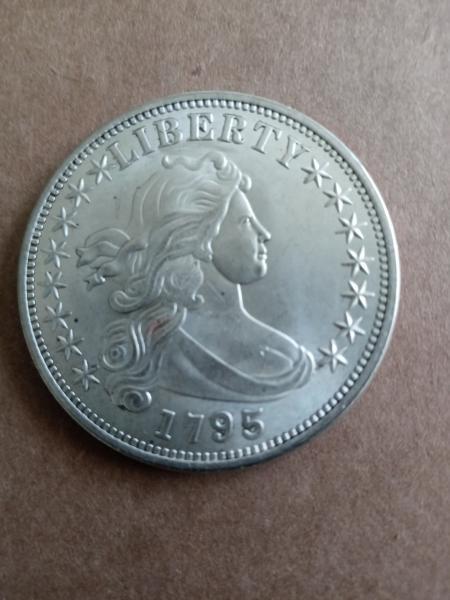 1795 flowing hair silver dollar
