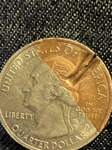 Found in quarter roll. Roller induced fissure Partial&hellip;