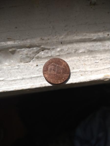 2009 Lincoln Penny with log cabin on it.…