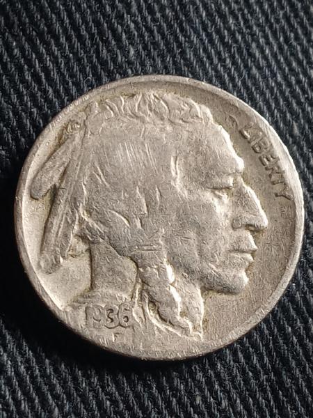 5 cent buffalo nickel 1936