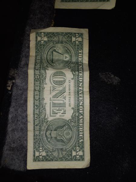 One dollar bill