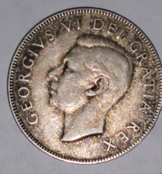 1950 Canadian 50cent ( silver coin)