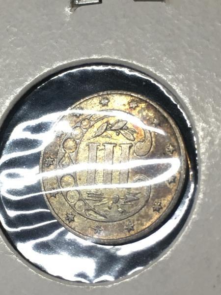 1856 3 cent coin