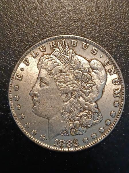 1883 s silver Morgan dollar
