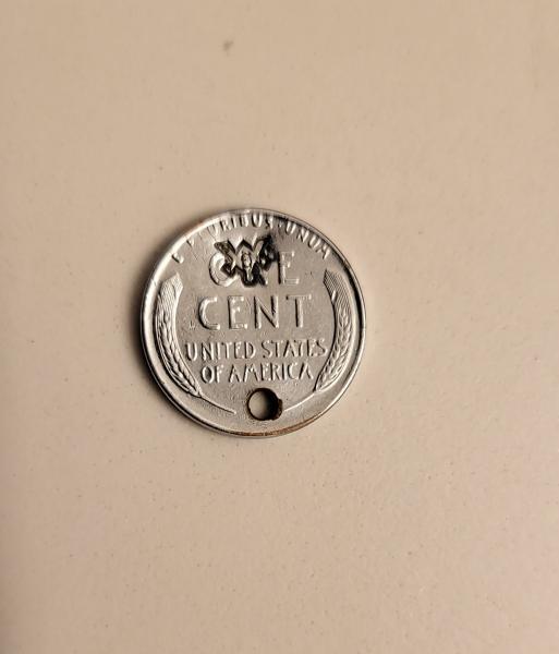 1941 penny with masonic stamp