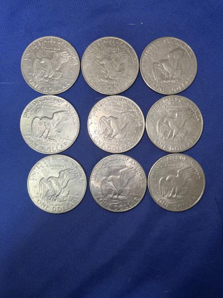 9 1972 d and no mint mark Eisenhower…