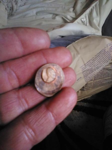 Penny found in change. No date