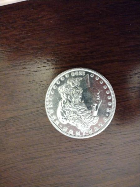 1890 Morgan dollar