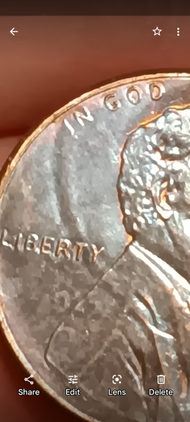2015D penny struck with another penny says Liberty&hellip;