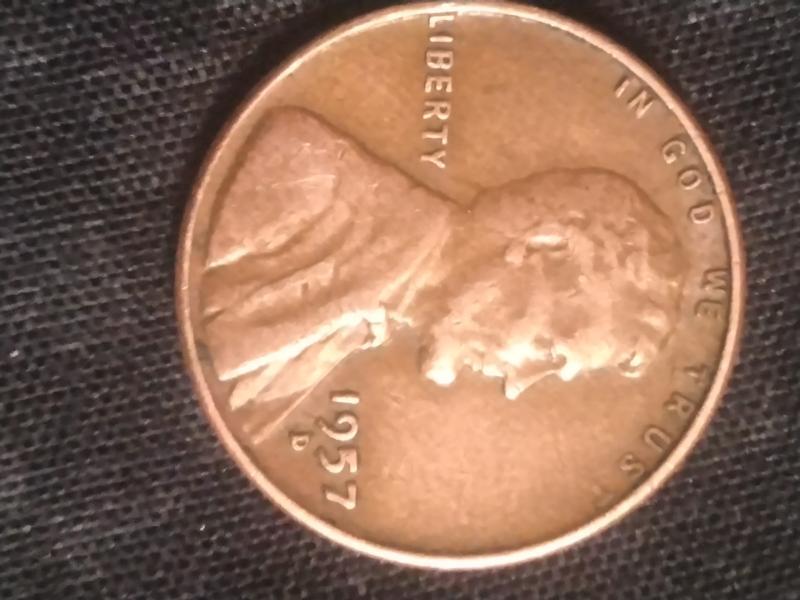 1957 D wheat penny