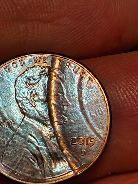 2015 Lincoln penny has numbers on Lincoln's jacket on the&hellip;