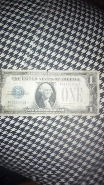 It's a 1928 series $1 silver certificate bill…