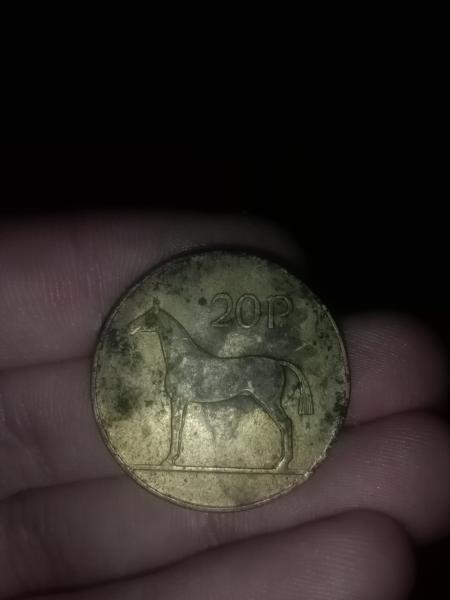 1995 Irish 20p Coin