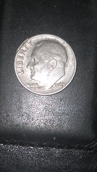 1965 Roosevelt dime with no mint mark, but&hellip;