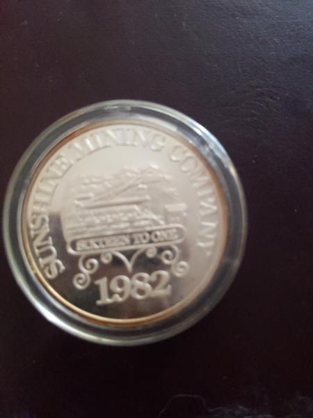 Sunshine mining fine silver 1982