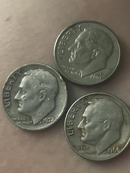 1972 P dime, 1967 domey