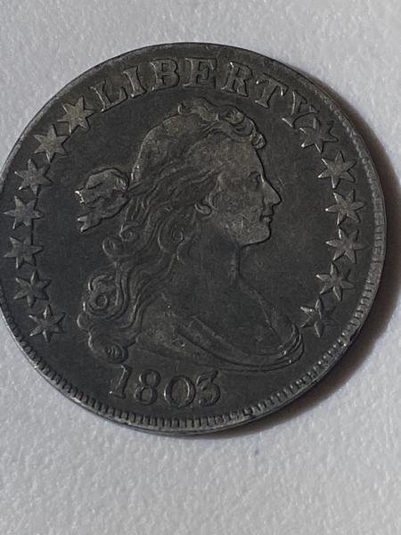 1803 half dollar. Small “3”.