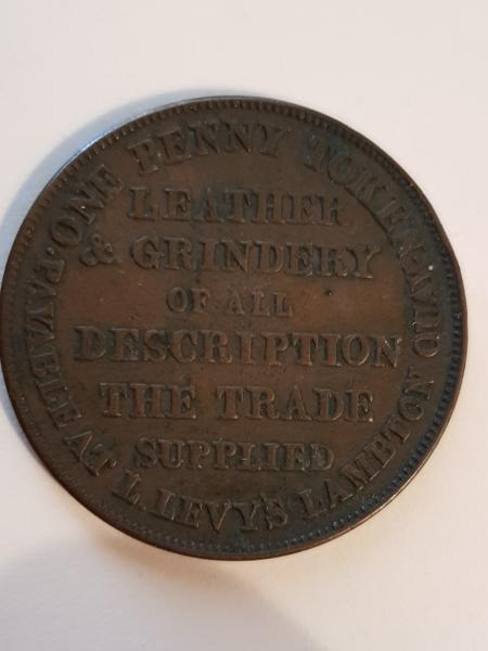 Lipman levy one penny token.