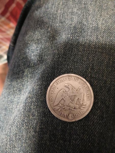 1843 sitting liberty half dollar. O mint mark and looks&hellip;