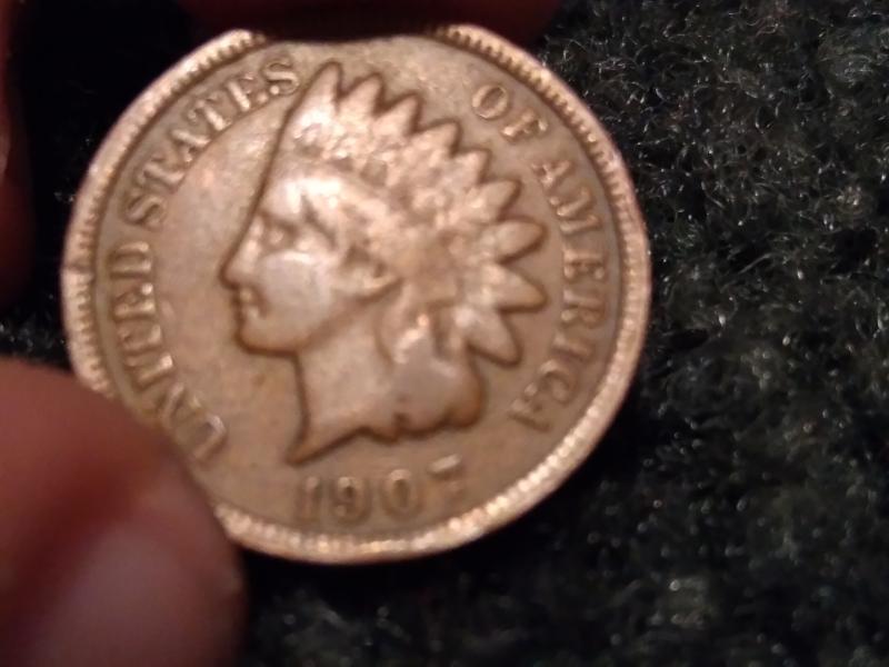 1907 indian head penny very good condition