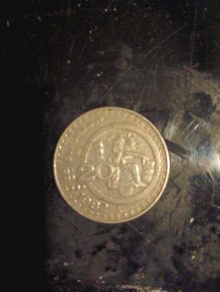 Silver coin 1982 cultura Maya